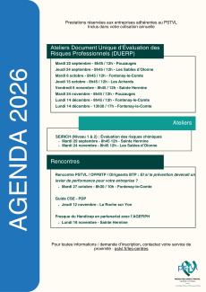 Agenda 2ème semestre